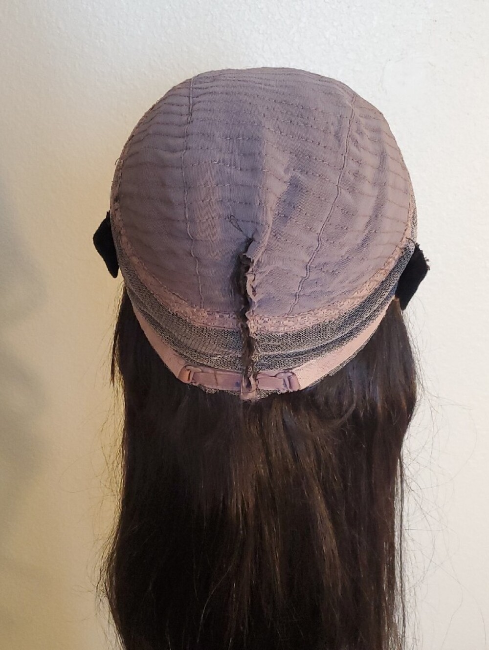 Virgin Human Hair V-Part Wig with Hair Topper - Picture 7 of 15